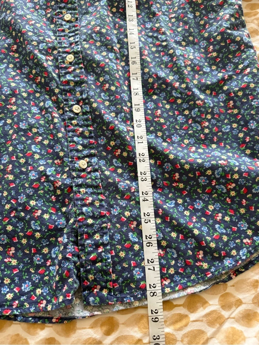 Polo by Ralph Lauren Navy Short-Sleeve Floral Button-Down Shirt